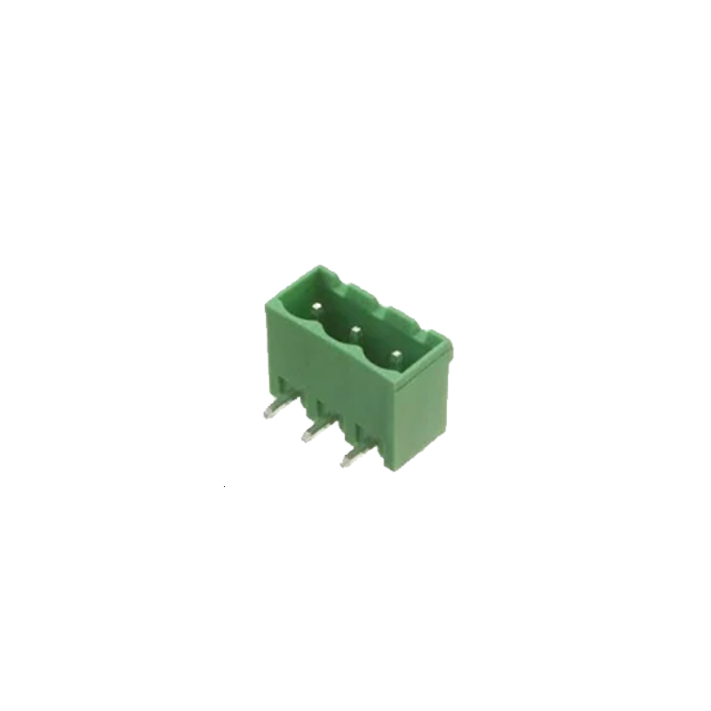 Embase 3 plots mâle débrochable coudée 5.08mm