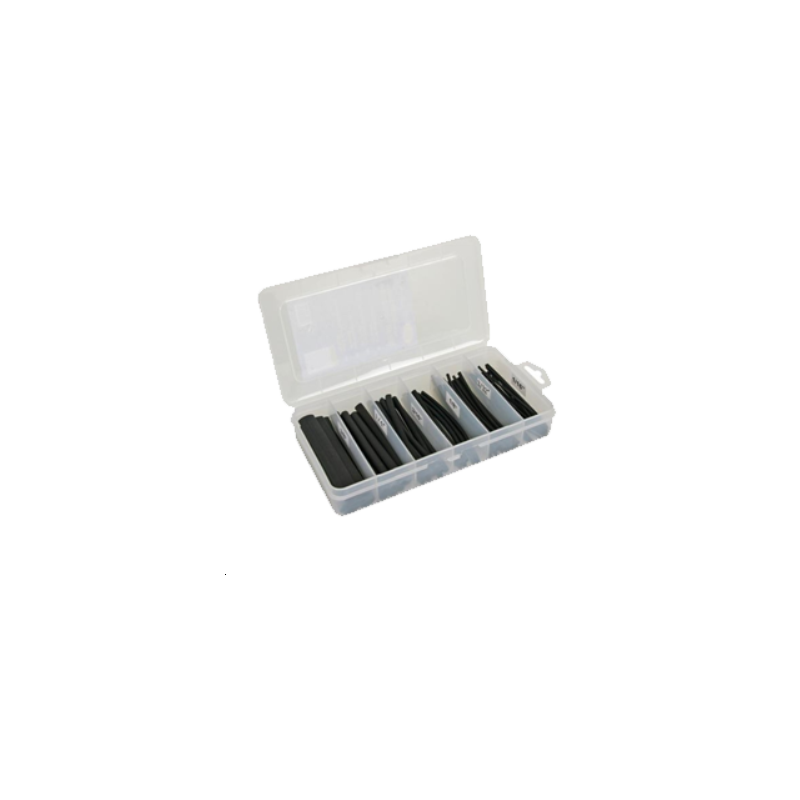 Lot de gaines thermo Noire x85pcs