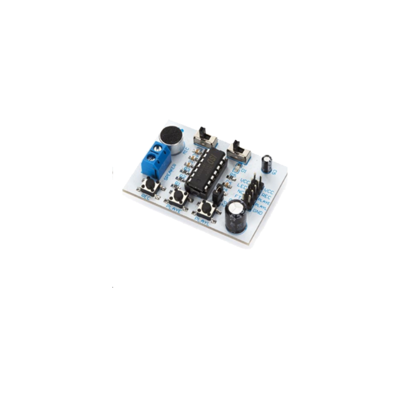 Module électronique, pour l'enregistrement et la lecture de 20 secondes de son avec une mémoire flash Module électronique, pour l'enregistrement et la lecture de 20 secondes de son avec une mémoire flash
