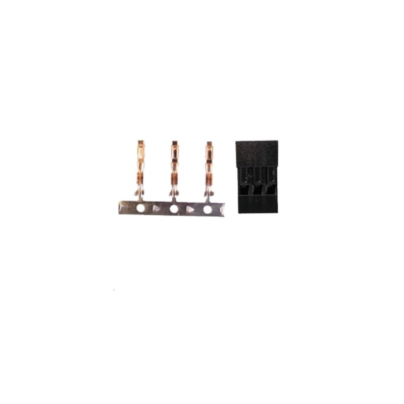 Fiche À  Sertir Futaba Femelle 3 broches 10 Pces