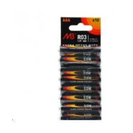 Pile 1.5V Saline  LR03 AAA par 10