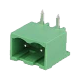 Embase 2 plots mâle débrochable coudée 5.08mm