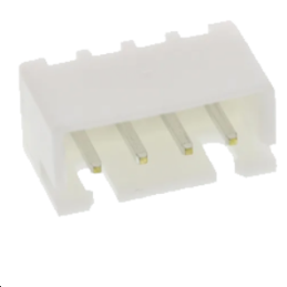 JST 2.54 mm 4 pôles 1 rangée Embase pour CI Droit