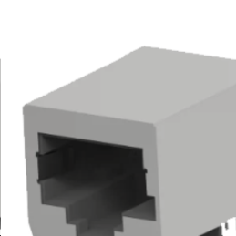 Connecteur RJ45  Femelle, Blindé Montage sur CI, Coudé