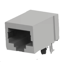 Connecteur RJ45  Femelle, Blindé Montage sur CI, Coudé