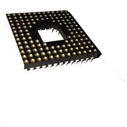 CONN SOCKET PGA 132 POS GOLD