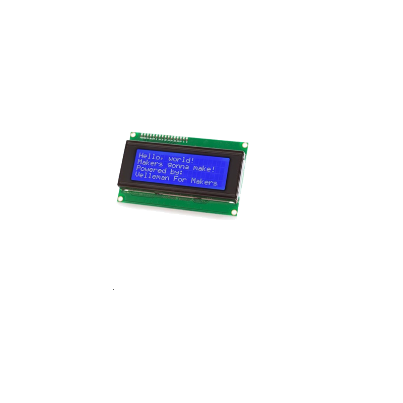 Module LCD I²C 20x4 pour Arduino®, rétroéclairage bleu, caractères blancs, alimentation 5 VDC