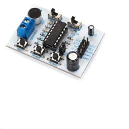 Module électronique, pour l'enregistrement et la lecture de 20 secondes de son avec une mémoire flash