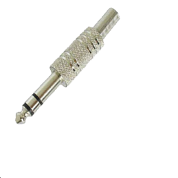 Jack mâle 6.35 stéréo nickel