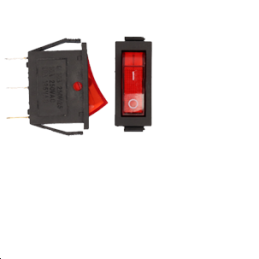 Inter Bascule 1/2  ON OFF Rouge