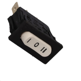 Inter Bascule 1/2 ON OFF ON  Blanc