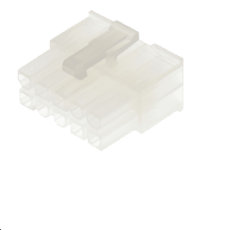 Boitier de connecteur Femelle, 10 contacts sur 2 rangs, pas 4.2mm, Droit, Montage sur câble, série Mini-Fit Jr