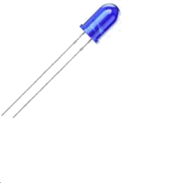 Led bleue 5mm 12° 250mcd