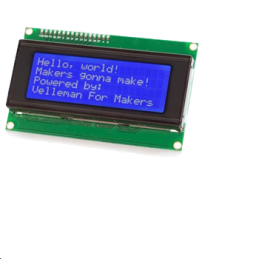 Module LCD I²C 20x4 pour Arduino®, rétroéclairage bleu, caractères blancs, alimentation 5 VDC