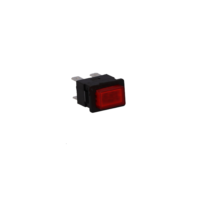 Intérupteur bipolaire Poussoir 13X19mmVoyant rouge 230V