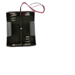 Porte-piles 2xRS PRO C, raccordement à Fils
