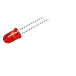 LED Rouge Diffuse 200mcd 30° 5mm