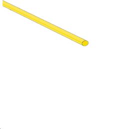 Gaine thermorétractable [2:1] 12.7mm jaune 1.2m