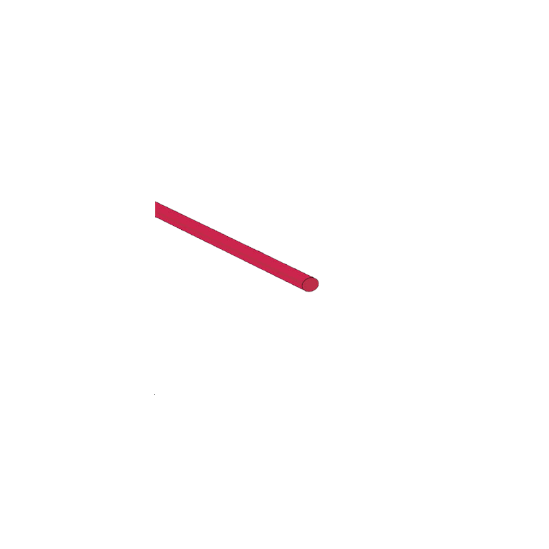 Gaine thermorétractable [2:1] 3.2mm rouge 1.2m