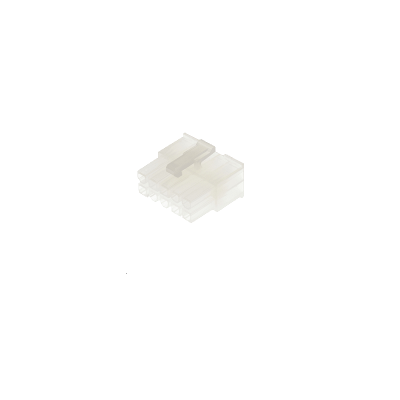 Boitier de connecteur Femelle, 10 contacts sur 2 rangs, pas 4.2mm, Droit, Montage sur câble, série Mini-Fit Jr
