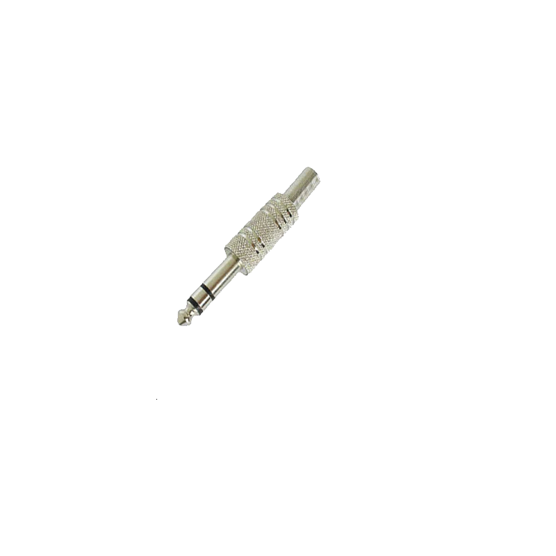 Jack mâle 6.35 stéréo nickel
