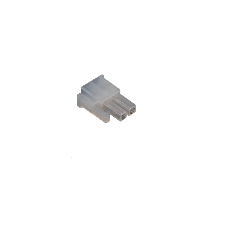 Boitier de connecteur Clip isolé, 2 contacts sur 2 rangs, pas 4.2mm, Droit, Montage sur câble, série Mini-Fit