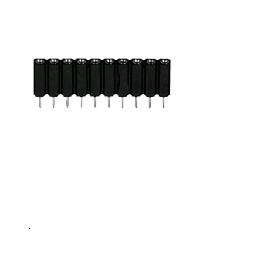 Connecteur femelle MPE Garry 115-1, embase femelle, 1 rangée, droit, 36 pôles doréspas de 2,54 mm, noir