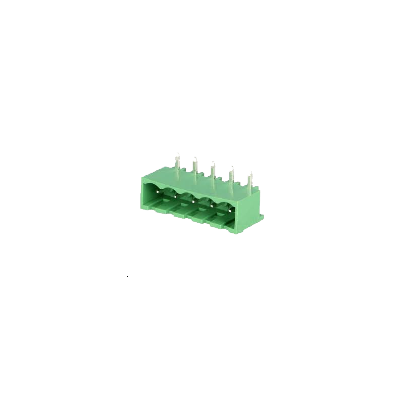 Embase 5 plots mâle débrochable coudée 5.08mm