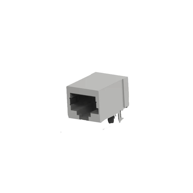 Connecteur RJ45  Femelle, Blindé Montage sur CI, Coudé