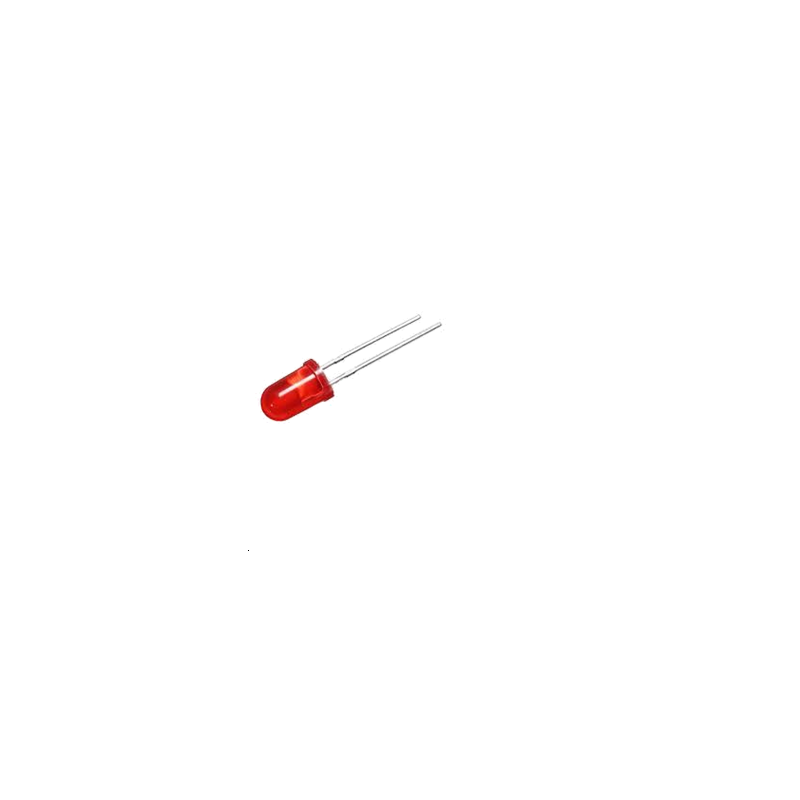 LED Rouge Diffuse 200mcd 30° 5mm